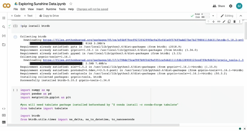 Installing Google Colab